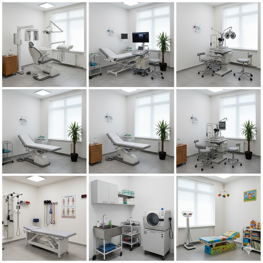Equipos médicos y consultorios